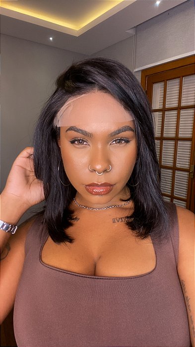 Peruca Lace Front Cabelo Humano Kylie Midi