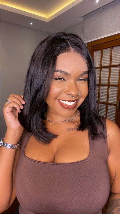 Kylie Midi cabelo humano e caimento