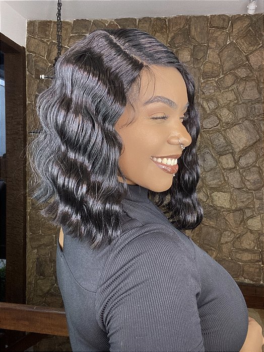 Lace Front HD Fibra Premium Tidal Deep Wave 1B lateral