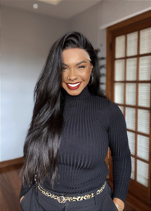 Peruca Lace Front Cabelo Humano Glenda cabelo longo