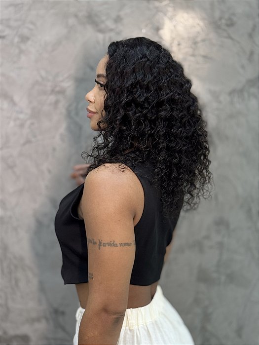 Peruca Lace Front Eunice lateral