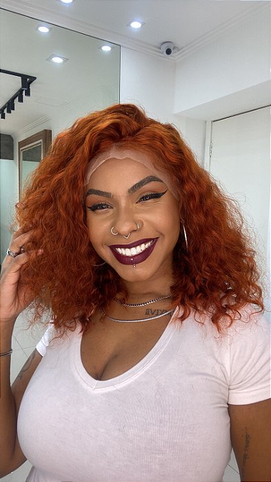 Lace Front Luisa Ruivo 350 detalhe frontal