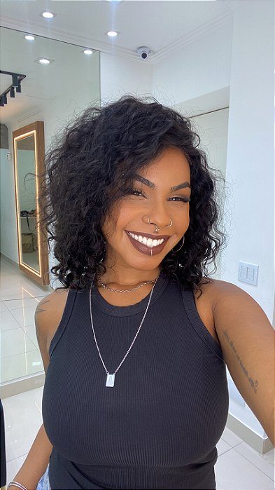 Lace front 5x5  cacheada cabelo humano Jolie