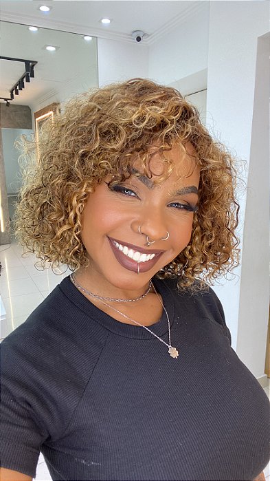 Peruca Miolo Lace Cabelo Humano July Lux Loira 4/30