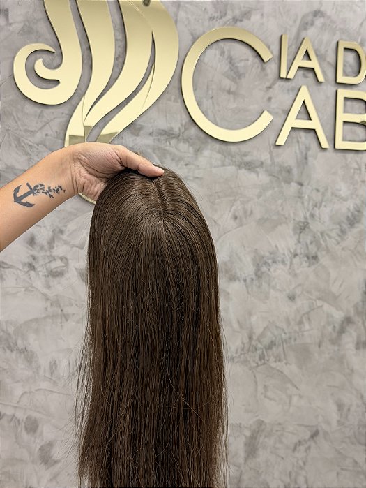 Toupee- Topo capilar cabelo humano realista M07-8k