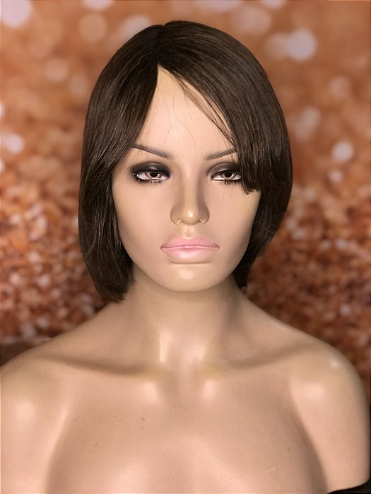 Peruca cabelo humano curta Luzes Sandra - Cia dos Cabelos - Tudo para seus  Cabelos: Perucas, Próteses, Apliques e Acessórios