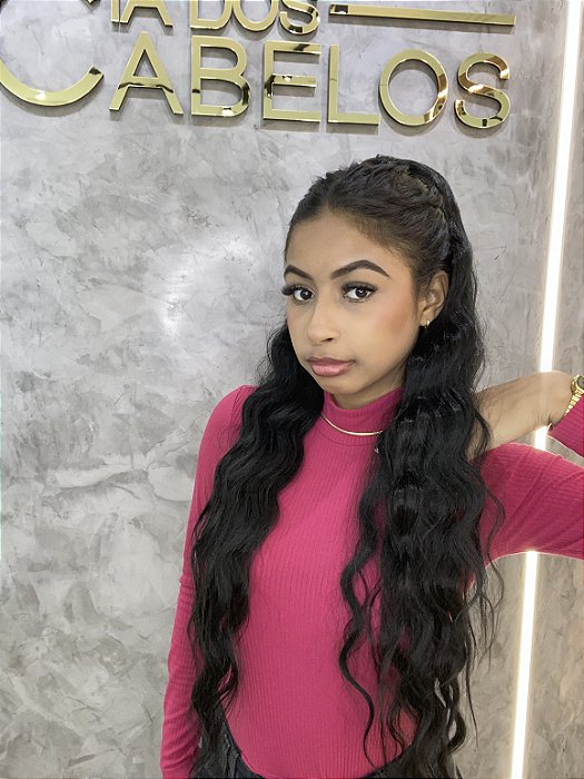 Rabo de Cavalo Fibra Premium Bronya cor Preto 1B