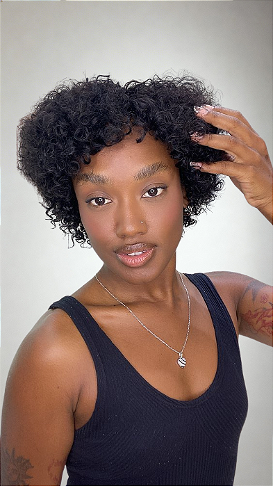 Peruca Zoe Afro frente com volume