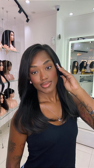 Peruca Lace Front Cabelo Humano Melia