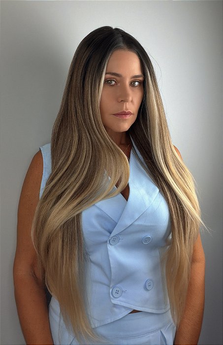 Lace Paisley loira caimento dos fios