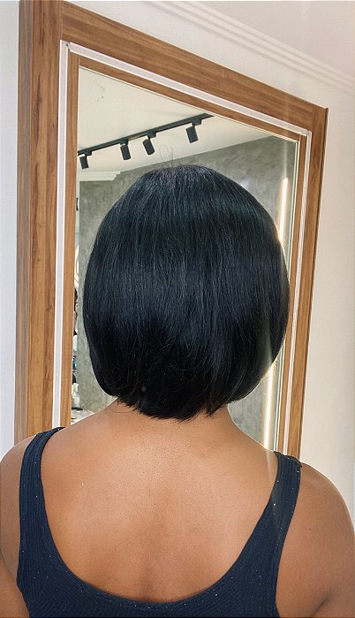 Peruca Cabelo Humano Chanel Lumi vista costas