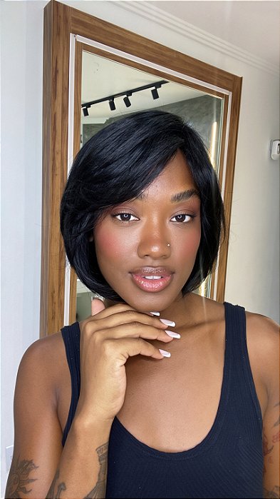 Peruca Cabelo Humano Chanel Lumi caimento
