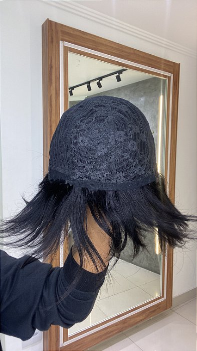 Peruca Cabelo Humano Chanel Lumi parte interna