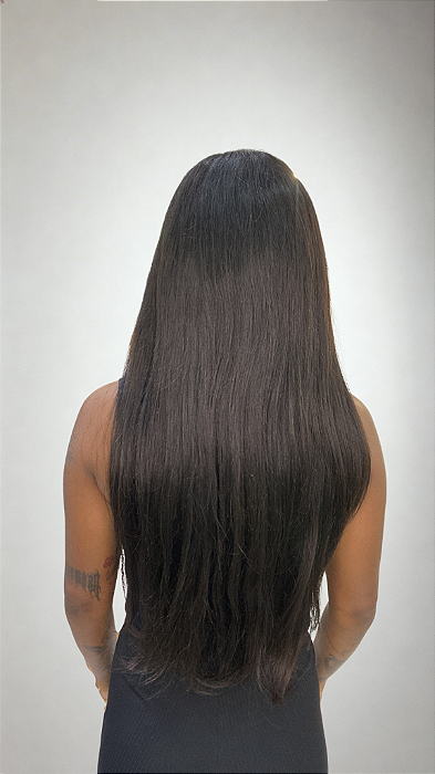 Peruca Lace Front Cabelo Humano Kipa 26 costas