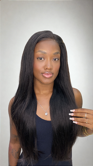 Peruca Lace Front Cabelo Humano Kipa 26 detalhe
