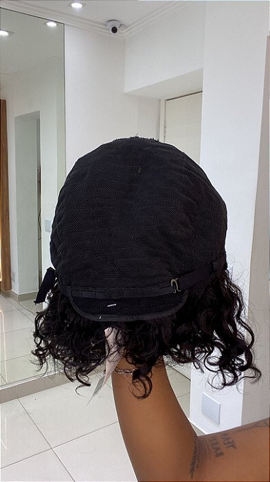 Peruca Cabelo Humano Maitê detalhe traseiro
