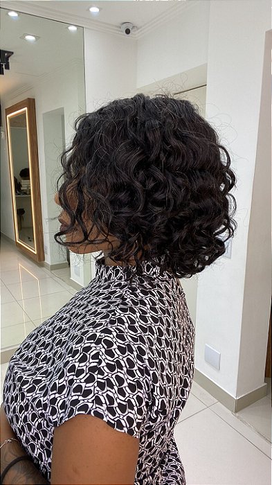 Peruca Cabelo Humano Maitê caimento lateral