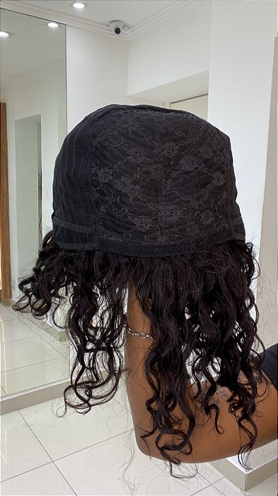 Peruca Cabelo Humano Maitê vista de costas