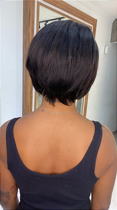 Peruca Lace Front Falia vista traseira
