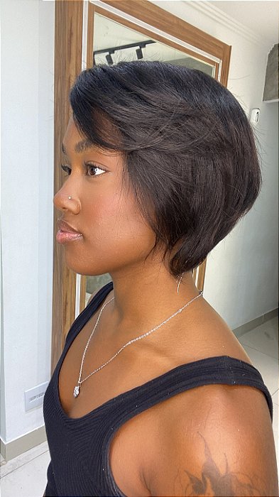 Peruca Lace Front Falia vista lateral