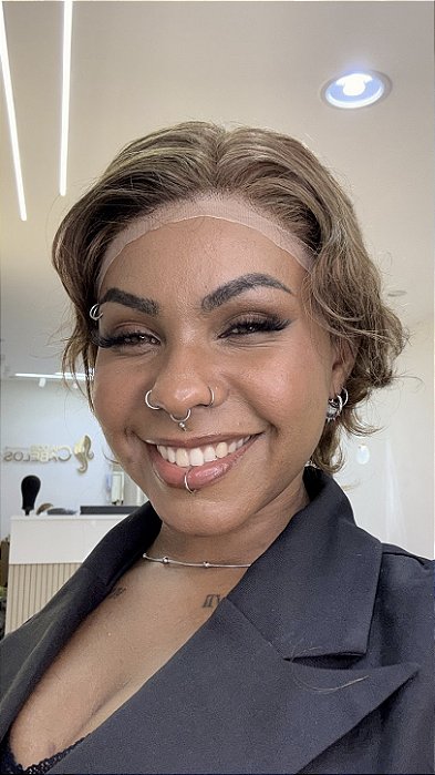 Lace Sandra Castanho Claro visual completo
