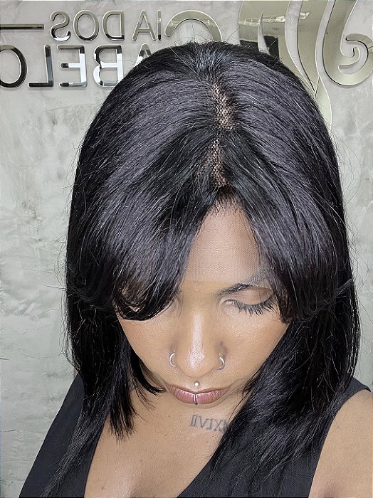 Peruca Lace Front Francesca 1B detalhe superior