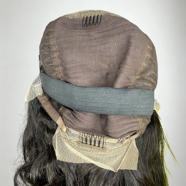 Peruca Lace Front Cabelo Humano Ondulado Maria parte interna