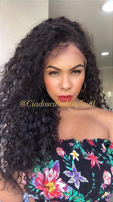Lace Front Cabelo Humano Cacheada Paola detalhe