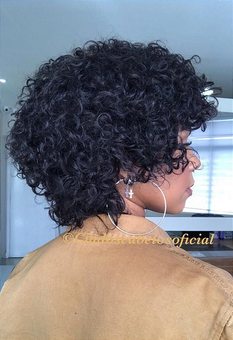 Afro Lady vista de costas