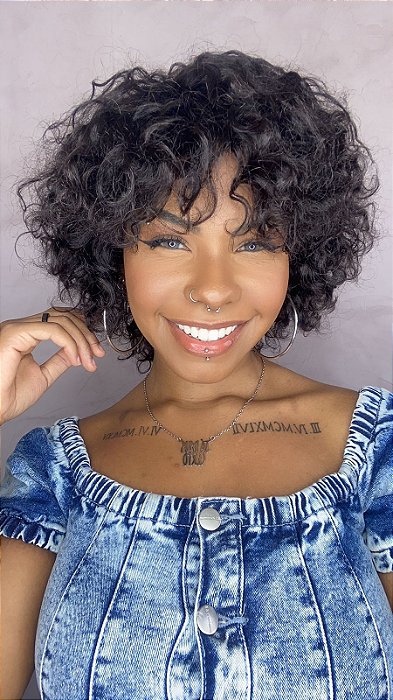 Peruca Afro Lady detalhe dos cachos