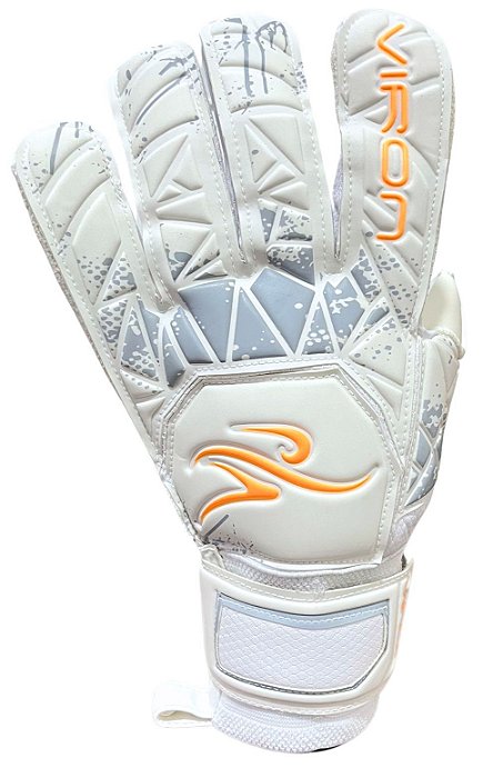 Luva de Goleiro Viron Invictus Branca/Cinza