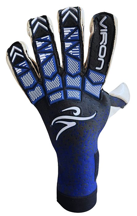 Luva de Goleiro Viron Quantum Preta/Azul