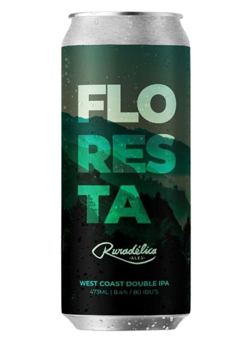 Ruradélica Floresta - West Coast Double IPA - Lata 473ml (Cerveja Viva)