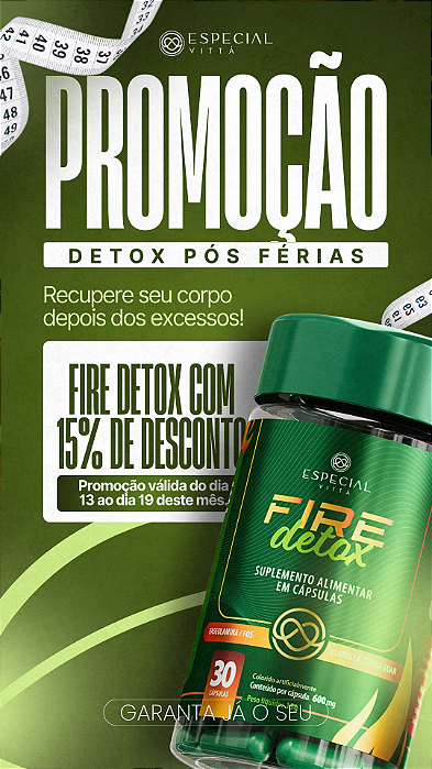 FIRE DETOX - 30 CÁPSULAS