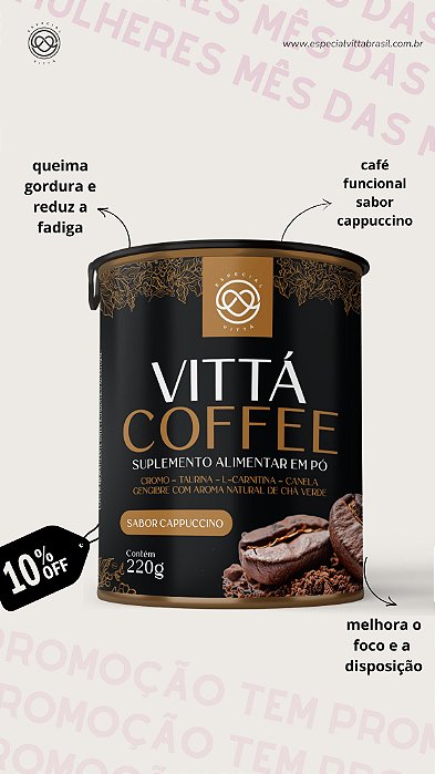 VITTÁ COFFEE - sabor cappuccino 220g