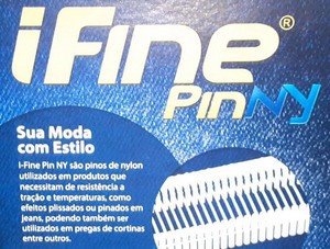I FINE PIN NY - ETIQ PLAST - NEUTRO - 100% NYLON
