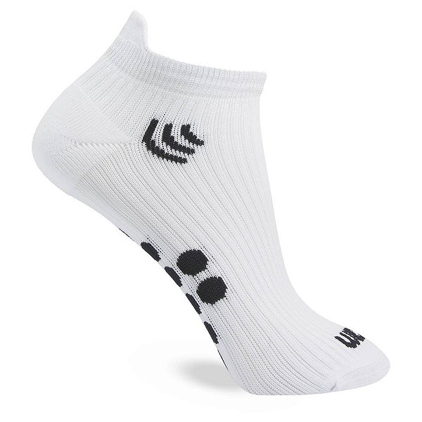 Meia Rikam Performance Invisível Compressão Fio Emana® Masculina Branca