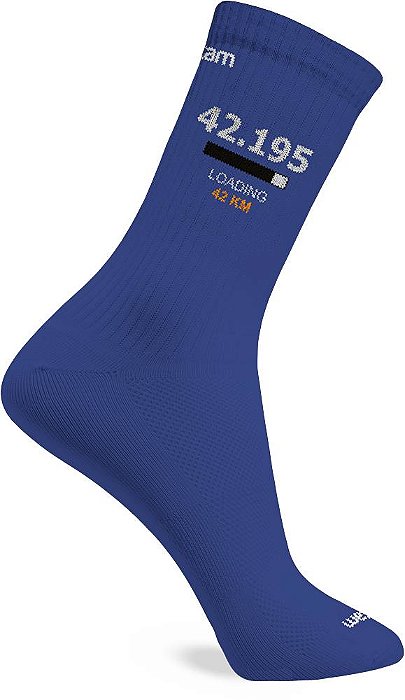 Meia Rikam Performance Corrida Cano Médio Microfibra (42Km)