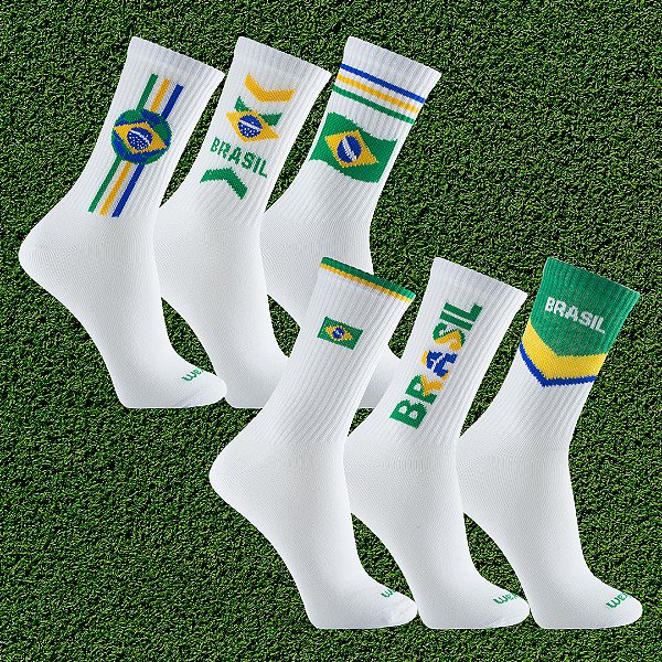 Pacote Meia Rikam Esporte Brasil Leve 6 Pague 5
