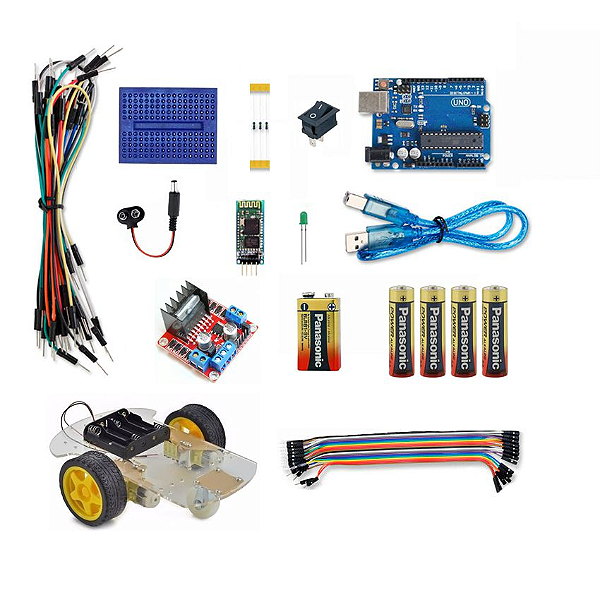 Kit Arduino Robótica Iniciante c/ APP para Smartphone