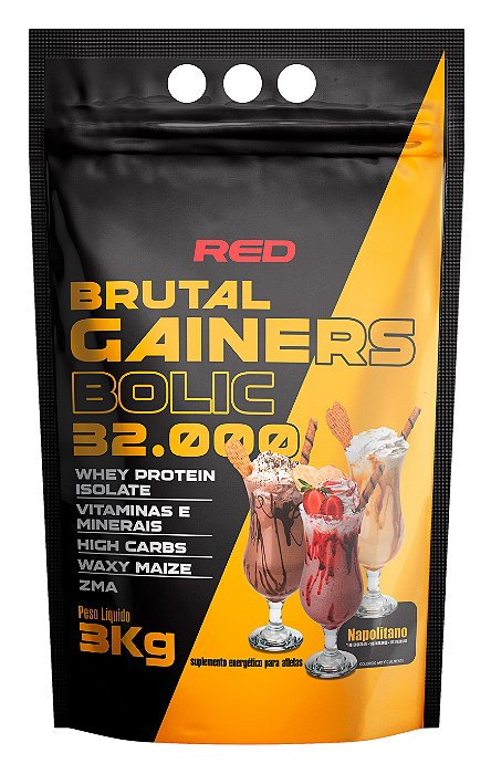 BRUTAL GAINERS BOLIC MASS 32.0000 3KG - Red Series