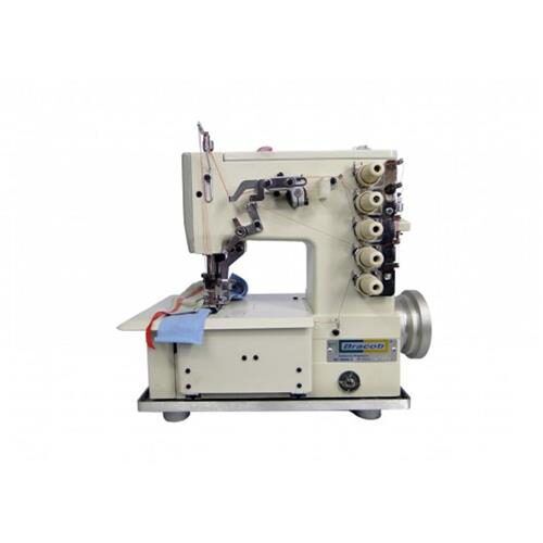 Máquina de costura Galoneira Industrial Bracob BC 4000-5 completa 3 Agulhas