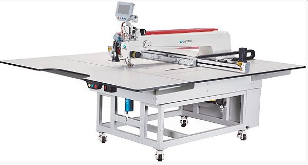 MÁQUINA DE COSTURA PROGRAMÁVEL CAMPO 1300MM X 900MM BARRA DE AGULHA GIRATÓRIA E CORTE LASER - GETEX GE-13090W-LSR-HL