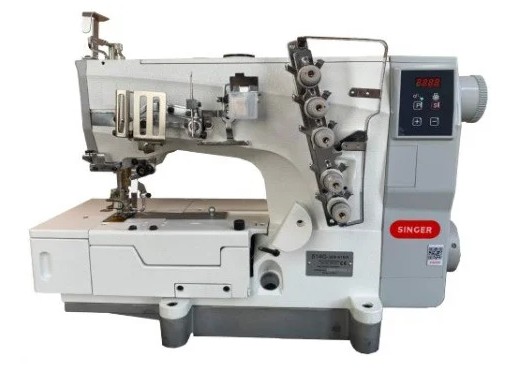 MÁQUINA GALONEIRA SINGER DIRECT DRIVE 514G-364-41EA - 220V COM PÉS E MESA MONTADOS