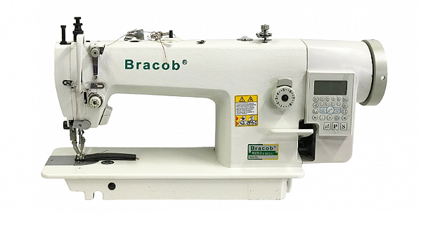 Maquina de Costura Reta Transporte Duplo Direct Eletronica BRACOB 0303TD 5LF - 220 VLTS