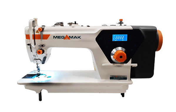 MAQUINA DE COSTURA RETA ELETRONICA MEGAMAK MK-H5 - 220 V PÉS E MESA COM ENVIO DESMONTADOS
