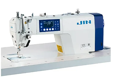 MAQUINA RETA ELETRONICA JUKI JIN L1D-MA - 220 V COM PÉS E MESA DESMONTADOS