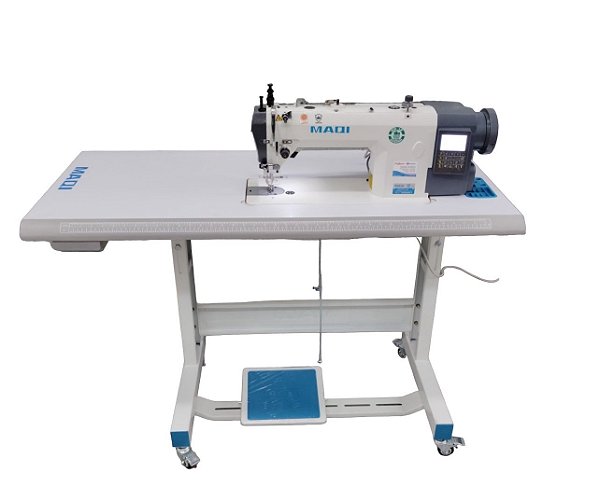 MAQUINA TRANSPORTE DUPLO ELETRONICA MOTOR DE PASSO PONTO 10 MM MAQI LS0303FT-TD4 - 220 V COM PÉS E MESA DESMONTADOS