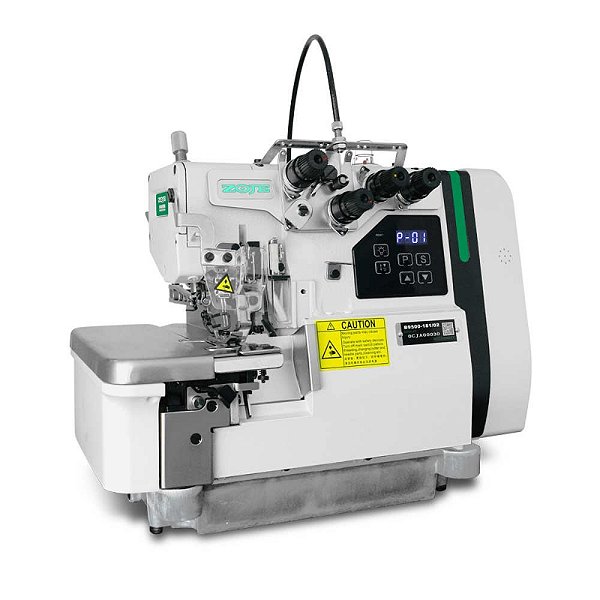 Maquina Overloque Ponto Cadeia com Embutidor Manual Zoje B9500-181 - 220 V Com Pés e Mesa Desmontados
