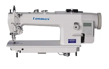 MAQUINA TRANSPORTE DUPLO ELETRONICA LANMAX PONTO 12 MM LM-0338-D4 220V COM PÉS E MESA DESMONTADOS